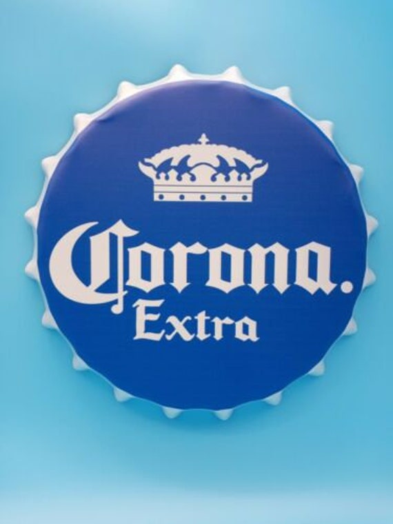 Corona Extra Beer Bottle Cap Tin Sign Man Cave Bar Decor Metal | Etsy