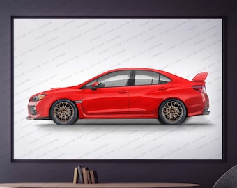 Subaru Impreza WRX 22B Poster - All Sizes A4-B1! Rally Artwork, Wrc ...