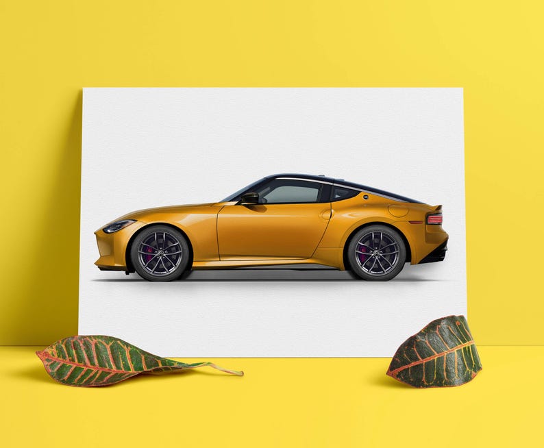 Personalised Nissan Z Poster Hand-drawn Digital Illustration - Gift for ...