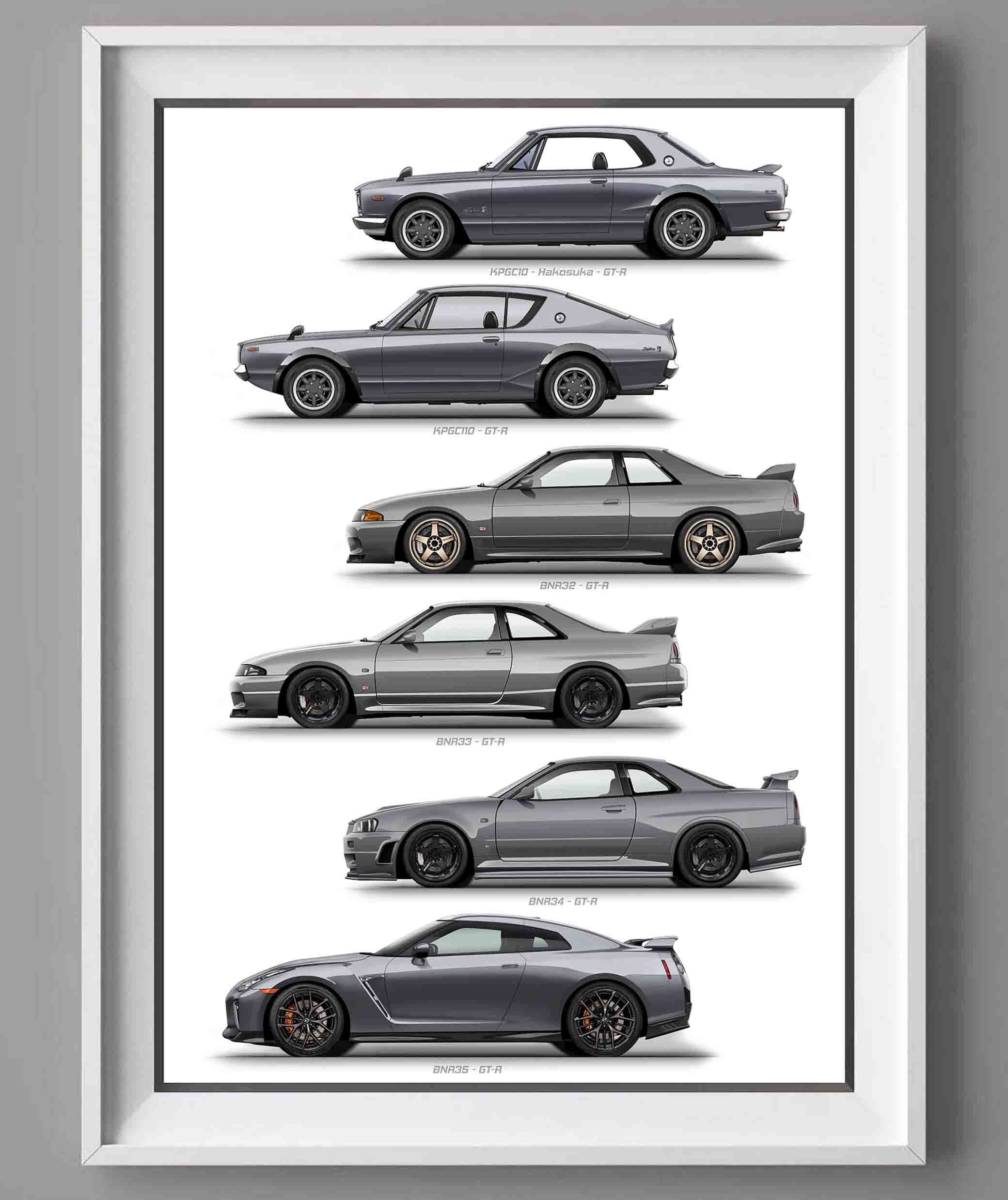 Nissan Skyline GT-R Generation Print KPGC10 Hakosuka