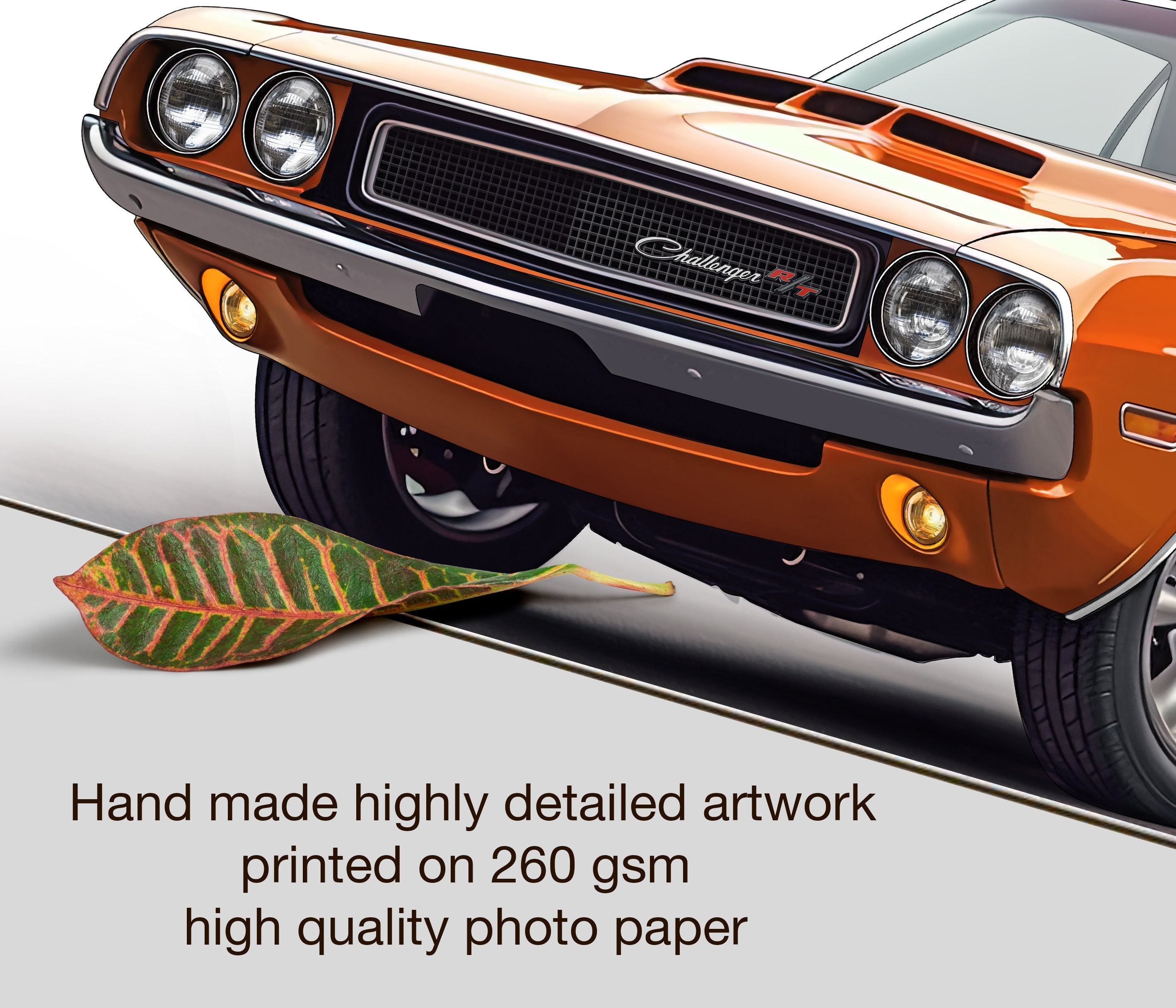 1969 Dodge Challenger RT Personaliseable Poster for Car Lovers