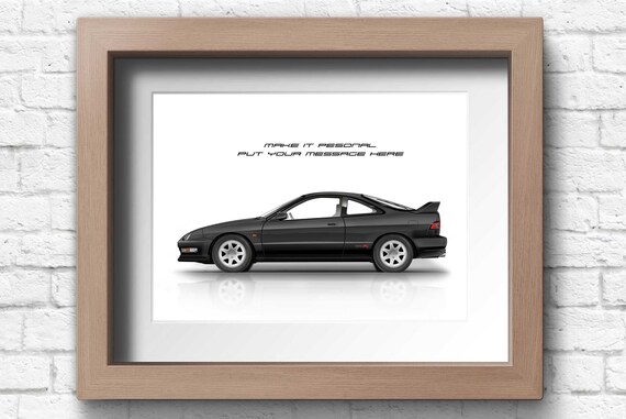 Personalisable Honda Integra TYPE R Poster, Gift for Car Lovers