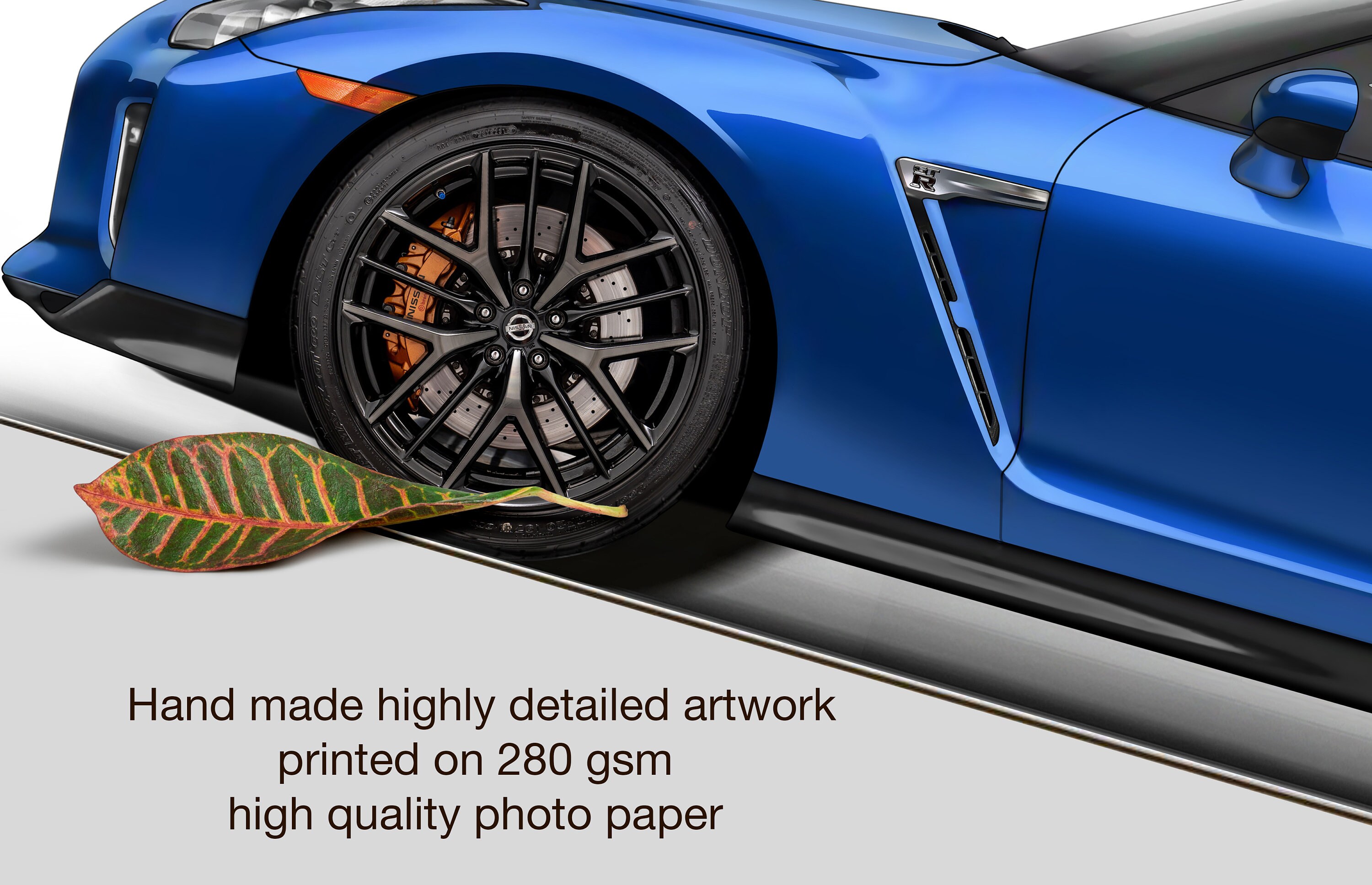 Paper R35 Personalisable Nissan Skyline GTR R35 Poster, Gift for Car Lovers ...