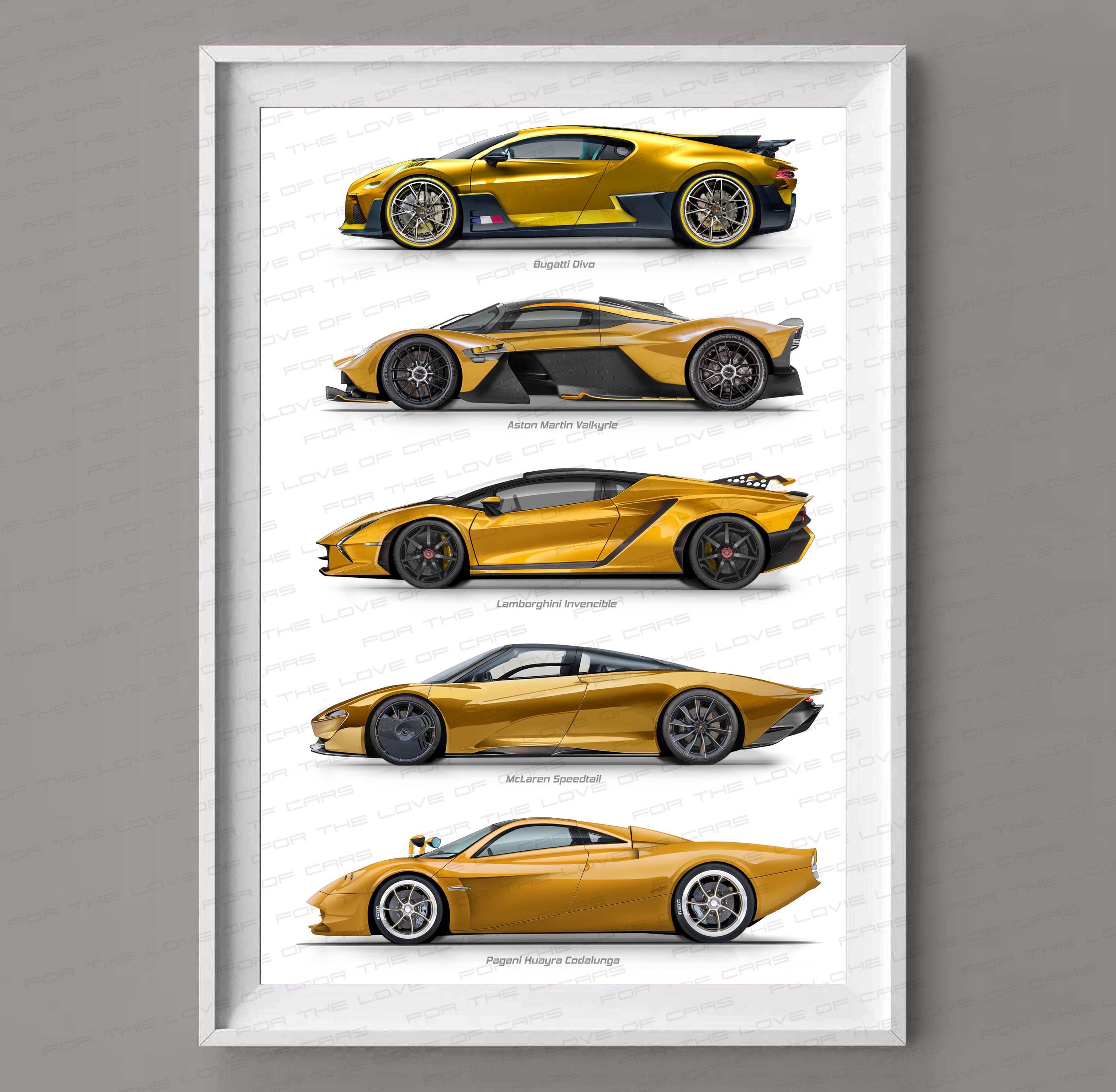 Lamborghini, Mclaren, Aston Martin, Pagani, Bugatti Inspired Gift