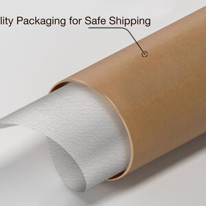 May include: A brown cardboard tube with a white paper lining inside. The text "High Quality Packaging for Safe Shipping" is visible in the top left corner of the image.