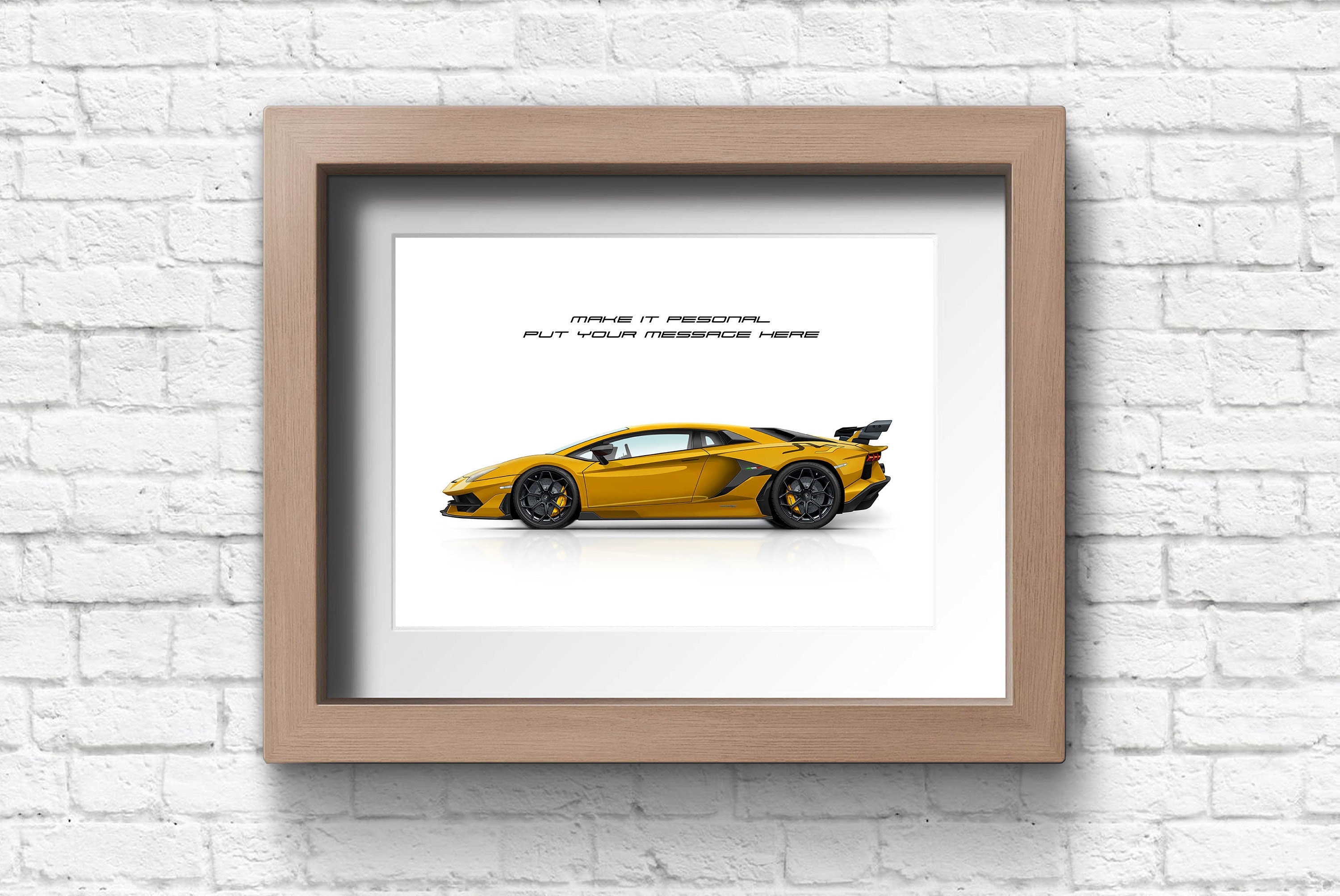 Personalised Lamborghini Print for Car Lovers, Aventador SVJ