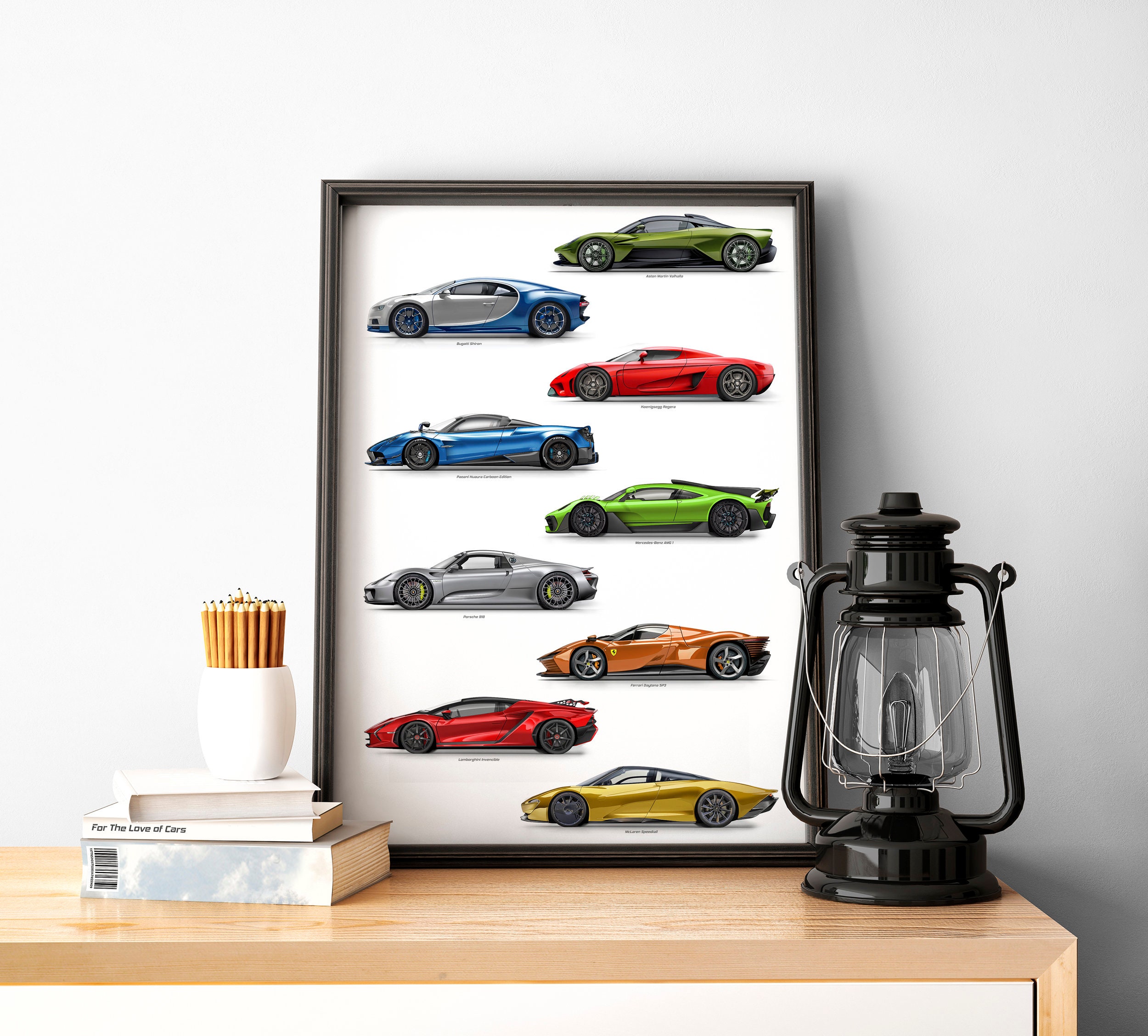 Ferrari, Lamborghini, Mclaren, Porsche, Mercedes Inspired Gift for