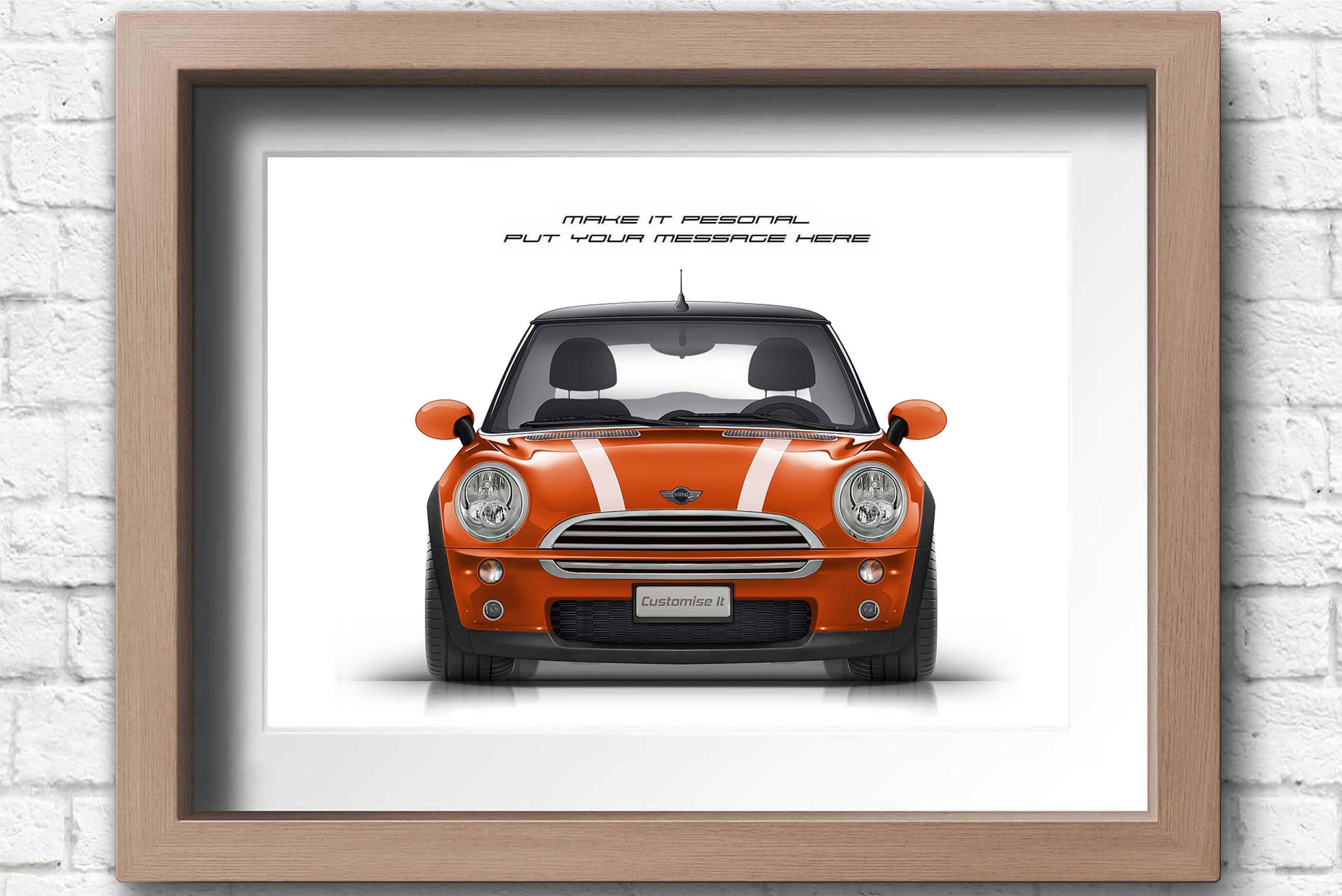 Personalised Mini Cooper S R50 JCW Print Handmade Artwork - Etsy UK