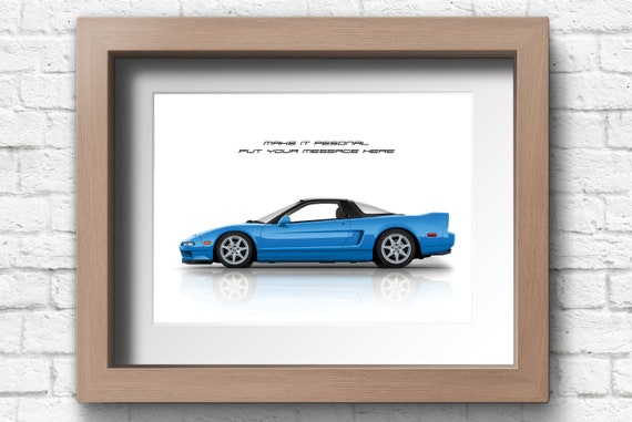 Personalisable Honda Acura NSX Poster, Gift for Car Lovers