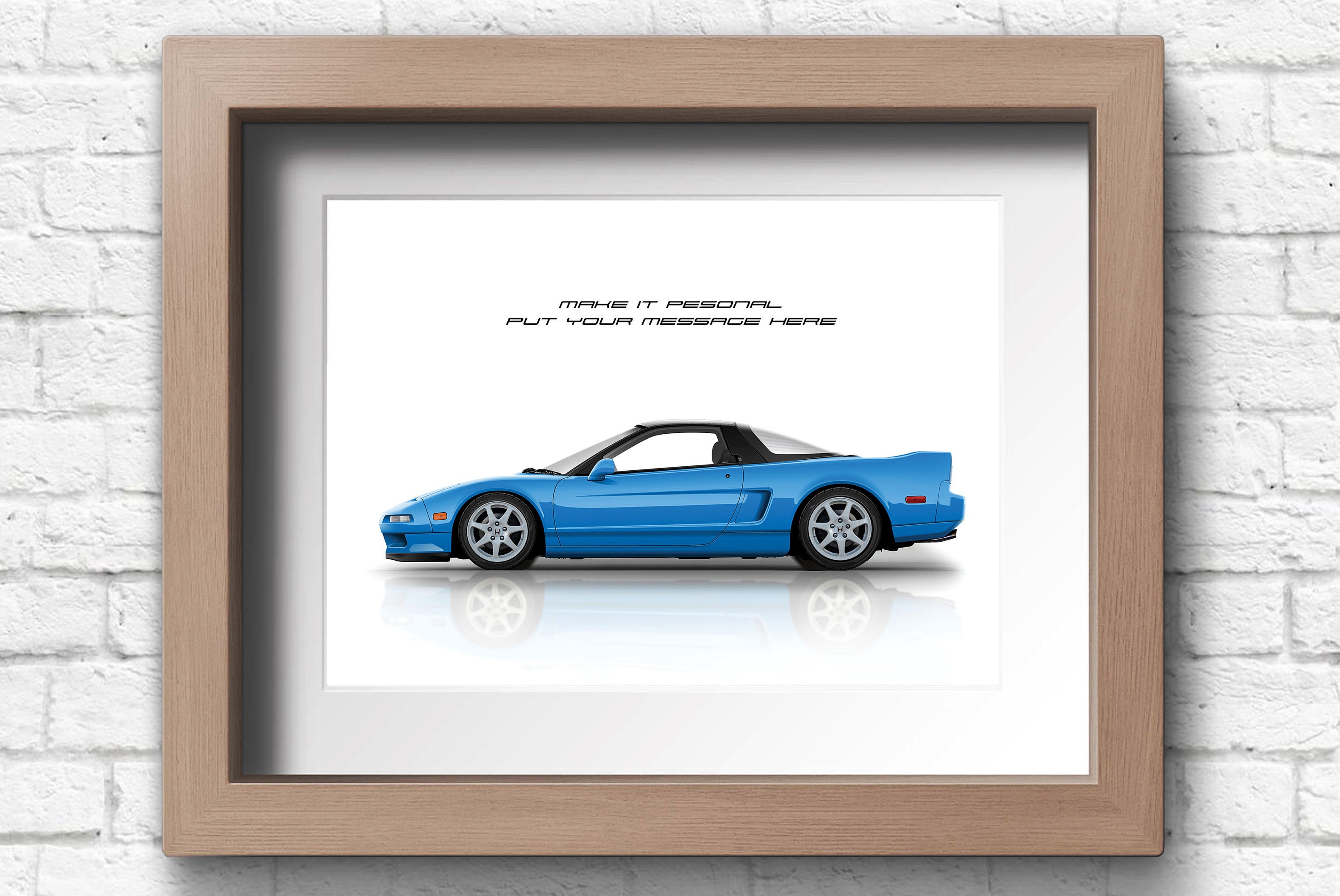 Personalisable Honda Acura NSX Poster, Gift for Car Lovers