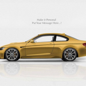 Personalizza il regalo per gli amanti delle auto BMW M3 E92 stampa artistica fatta a mano su carta fotografica di alta qualità / regali per lui / arte automobilistica / schizzo di auto