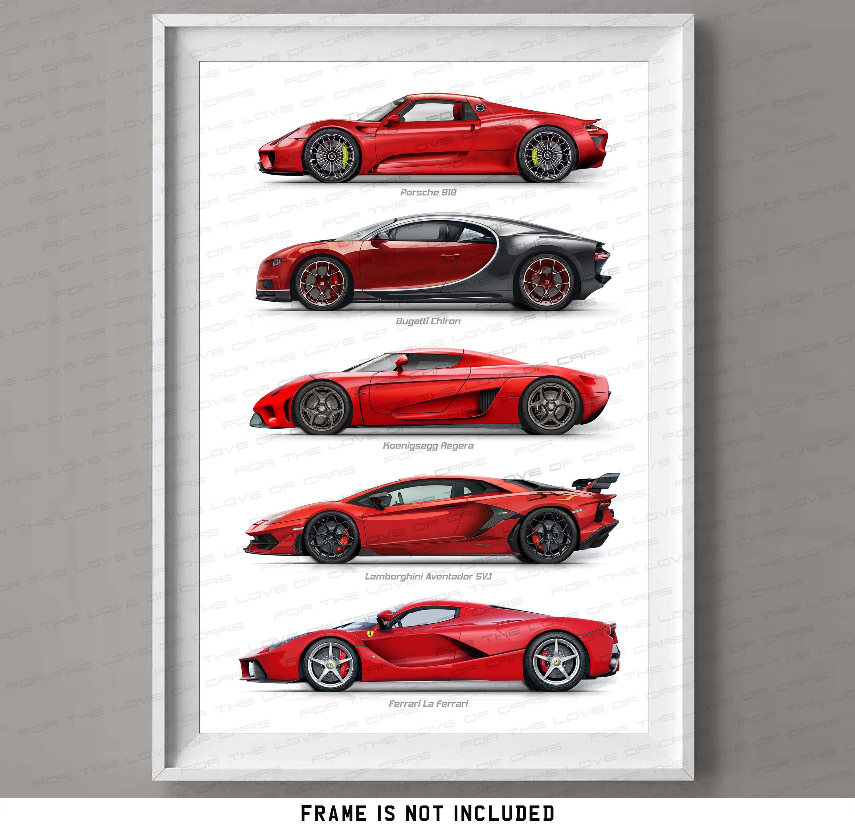 Porsche, Ferrari, Lamborghini, Bugatti, Koenigsegg Gift for Car Lovers  Handmade Digital Artwork Print Poster / Gifts for Him / Car Art - Etsy, image size:2774x2716
