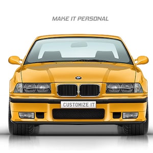 Stampa personalizzata per gli amanti delle auto BMW M3 (E36) stampa artistica fatta a mano su carta fotografica di alta qualità / regali per lui / arte automobilistica / schizzo di auto