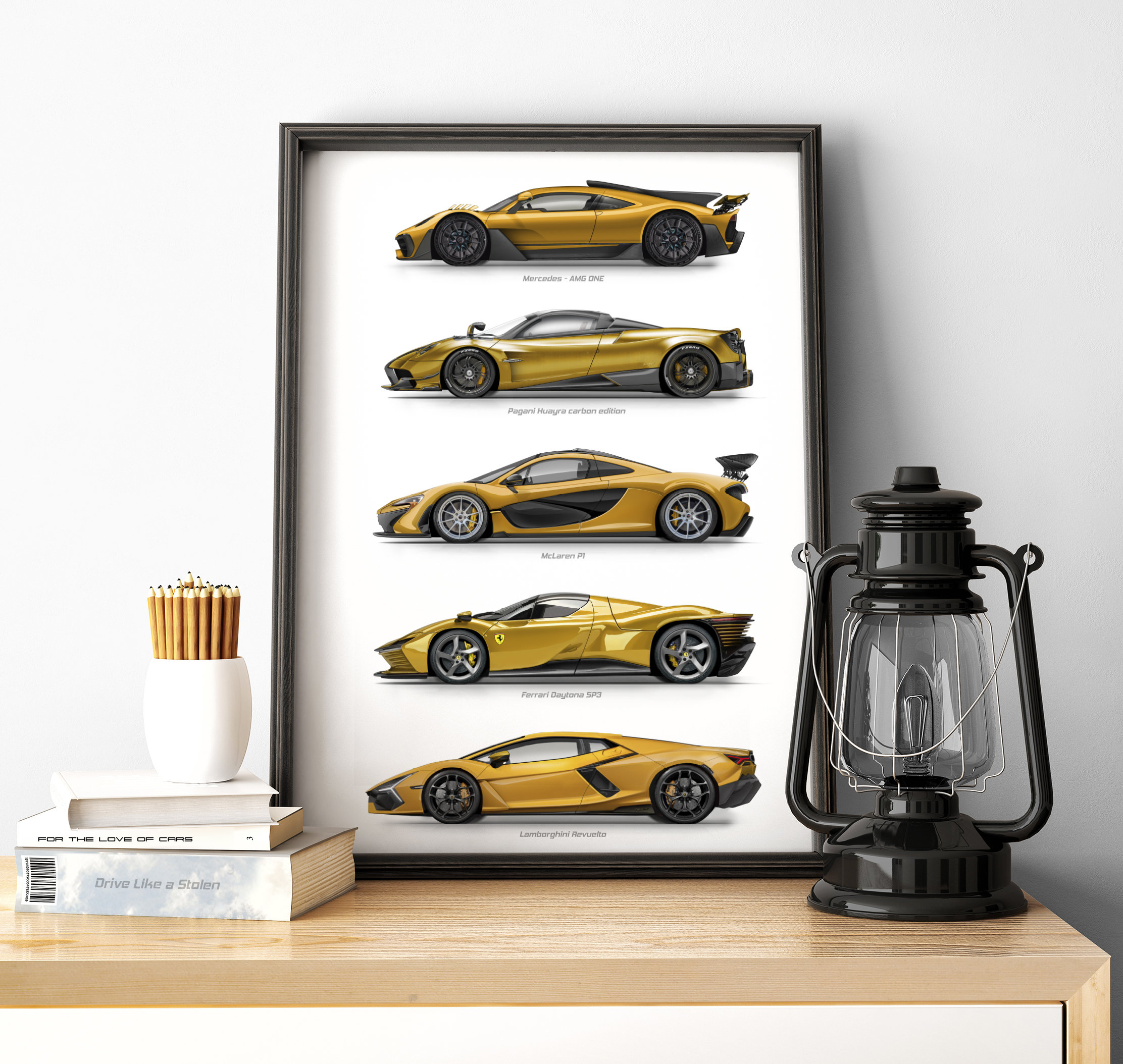 Ferrari, Lamborghini, Mclaren, Pagani, Mercedes Gift for Car
