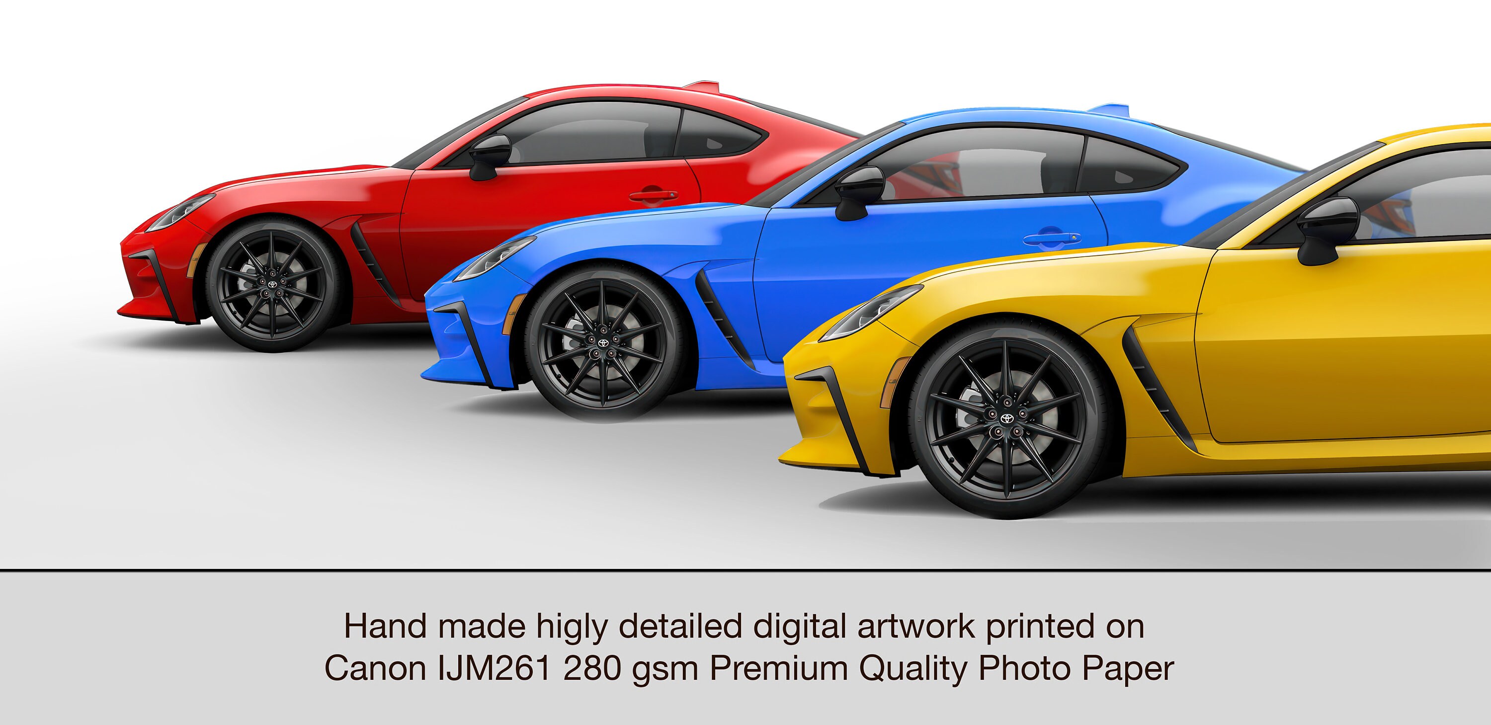 Personalisable 2024 Toyota GR86 Poster, Gift for Car Lovers, Handmade ...