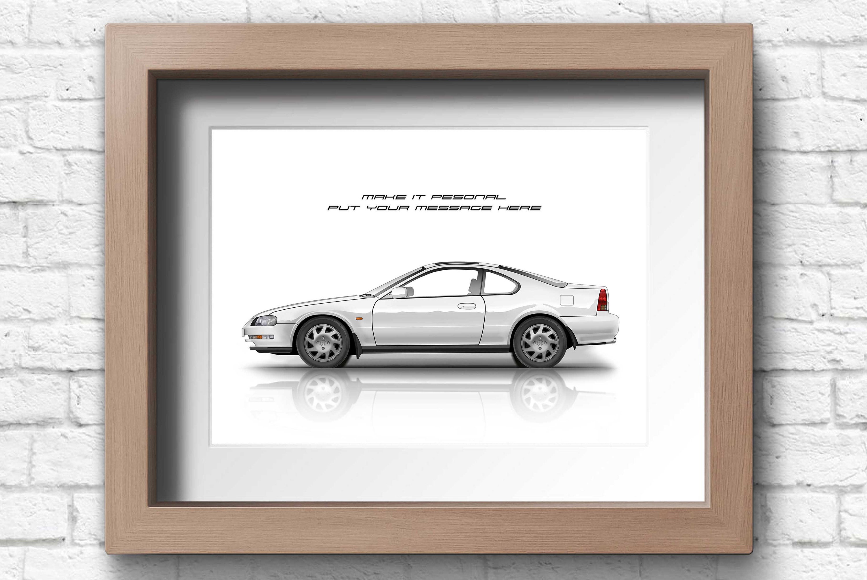 Personalisable Honda Prelude 4th Gen Poster, Gift for Car