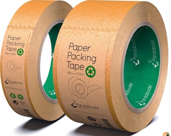 Brown Kraft Paper Tape | for Packaging Eco Friendly Recyclable Parcels | Extra Strong