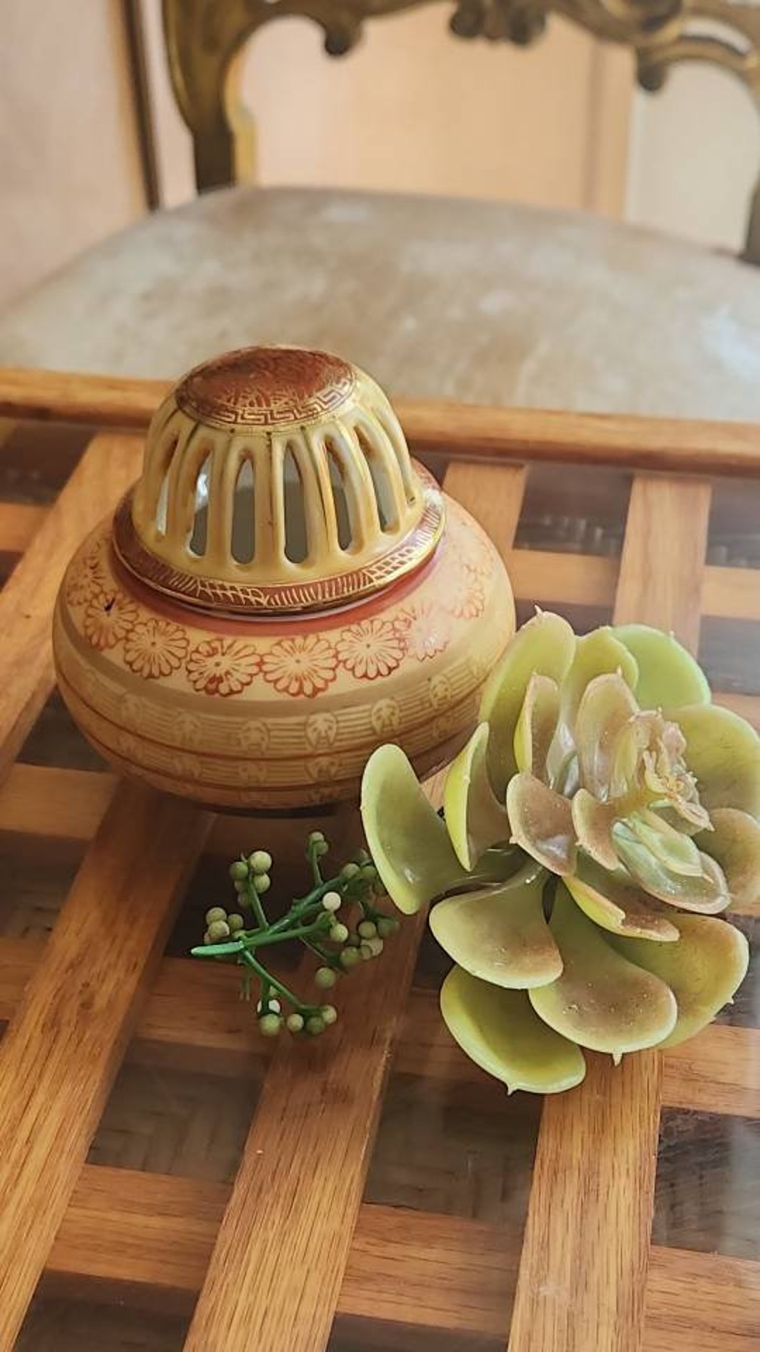 Vintage Japanese Incense Burner Thousand Faces Etsy