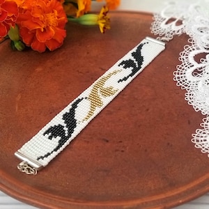Handgemachtes Tschechisches Glasperlen Armband: Art Deco Schmuck