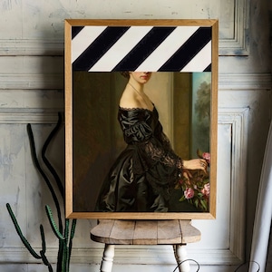 Funky Wall Art, Maximalist Decor, Funny Altered Art, Quirky Wall Art, Feminine Wall Art, Surreal Art Print, Eclectic Gallery Wall Print