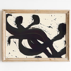 抽象的なブラシストロークのデジタルプリント、ライトアカデミアの装飾、ベッド上のアート、アートコミッション、ヴィンテージ油絵、美術館のポスターのダウンロード