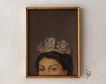 Moody Victorian Portrait Art, Dark Academia Decor (Digital Download)