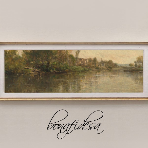Panoramic Landscape Beach Painting Etsy panoramic-landscape-beach-painting-etsy