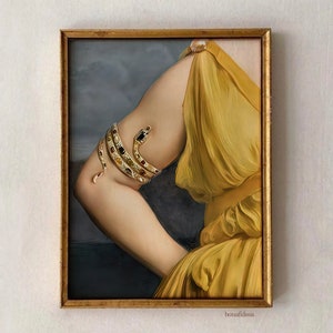 Apartment Wall Decor,Antique Oil Painting,Woman Vintage Altered Portrait,Digital, Dark Academia,Printable Art,Baroque Print,Victorian,Moody