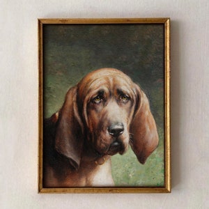 アンティークの犬の油彩画 ＊油絵 - メルカリ