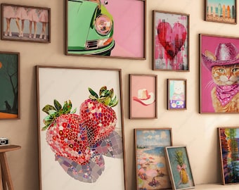 2000+ Eclectic Gallery Wall Art Set, Trendy Maximalist Prints (Digital Download)