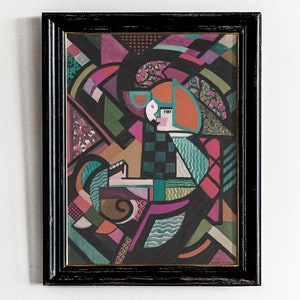 Abstract Downloadable Prints, Abstract Multicolor Wall Art, Vibrant Abstract Painting, Bright Modern Wall Art, Apartment Decor Aesthetic