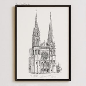 Vintage Architecture Sketch Art, Architecture Print, Line Art, Ink Drawing, Architecture Drawing, Vintage Drawing, Minimalist Wall Art