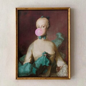 Collage Altered Art, For a Bedroom Decor, Antique Printable, Detail Painting, Altered Woman Art, Pink Wall Art Print, Quirky Art Digital