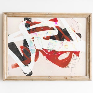 抽象的なブラシストロークのデジタルプリント、ライトアカデミアの装飾、ベッド上のアート、アートコミッション、ヴィンテージ油絵、美術館のポスターのダウンロード