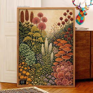 "Abstraktes Design mit Wildblumen ""Blume des Lebens"""