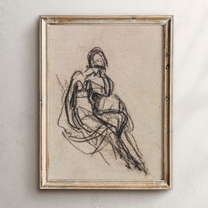 Decoración rústica de campo, arte de pared en marrón beige, decoración de granja bohemia, arte moderno victoriano, arte ecléctico vintage, arte de pared digital de los años 70