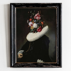 Alter Art,Eclectic Wall Art,Vintage Portrait,Alter Portrait,Alter Painting Print,Moody Decor,Gallery Wall Set,Antique Baroque Oil Painting