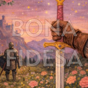Fantasy Wall Art, Girly Book Lover Gift, Sword Art, Book Quote, Pink Print image 2