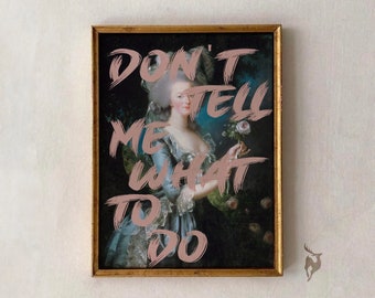 Eclectic Altered Art Print: Baroque Portrait, Maximalist Wall Decor (Digital Download)