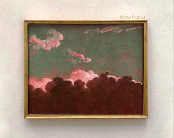 Altered Art Landscape Print, Eclectic Gallery Wall Decor (Digital Download)