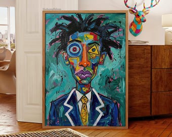 Black Art Print, Black Man Portrait Art, Black Boy Art, African American Art, Black People Wall Art, Minimalist Afro Art, Black Culture Art