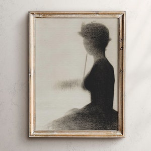 Dark Academia Decor, Moody Portrait Painting, Altered Art, Moody Wall Art, Light Printable Vintage, Digital Download, Dark Academia Room