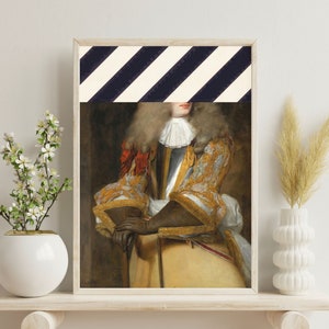 Alter Art,Eclectic Wall Art,Vintage Portrait,Alter Portrait,Alter Painting Print,Moody Decor,Gallery Wall Set,Antique Baroque Oil Painting