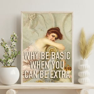 Altered Art Quote,Eclectic Wall Art,Vintage Portrait,Alter Portrait,Painting Print,Moody Decor,Gallery Wall Set,Antique Baroque Oil Painting