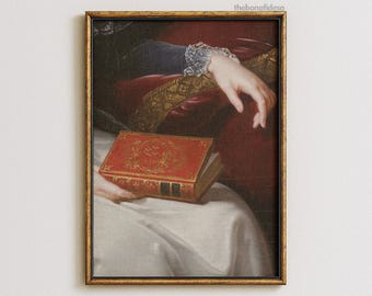 Vintage Bibliothek Kunstdruck, Literarische Wand Dekoration, Dark Academia Poster, Buch Liebhaber Geschenk