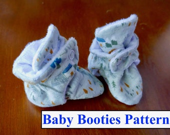 PDF Baby Bootie Schnittmuster - Babyschuhe - Baby Accessoire DIY