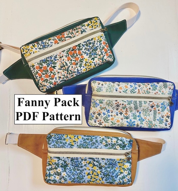 How to make leather Hip Bag with PDF PATTERN 