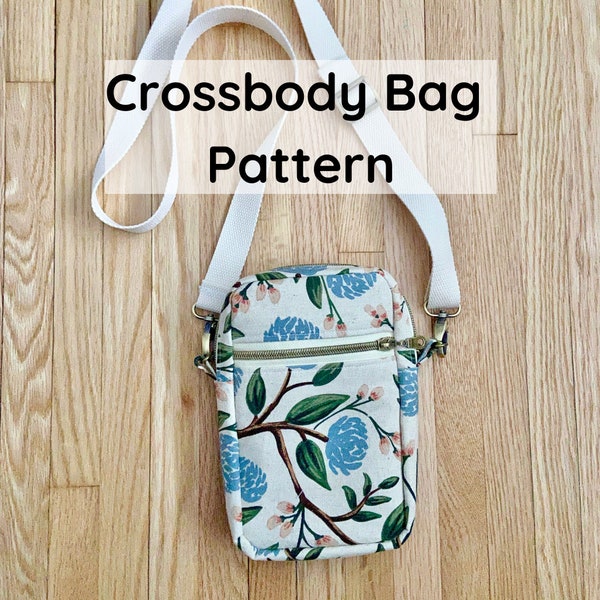 PDF Crossbody Bag Schnittmuster - Sling Bag - Crossbody Bag - Seitentasche Schnittmuster