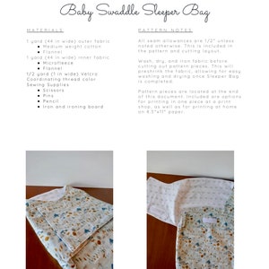 Patron de gigoteuse pour bébé : du nouveau-né à 6 mois (Patron PDF) image 4