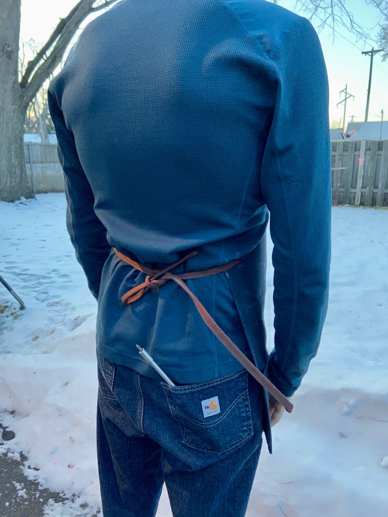DIY Waxed Canvas Apron Pattern – Woodworking Shop Apron (PDF) image 2